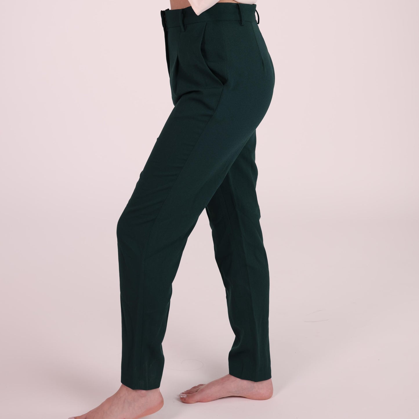 Tailored Dark Green Trousers