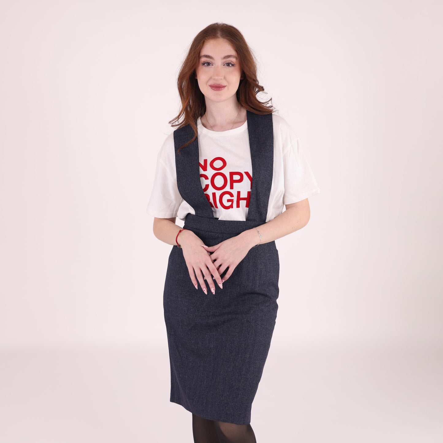 Dark Blue Salopette Skirt