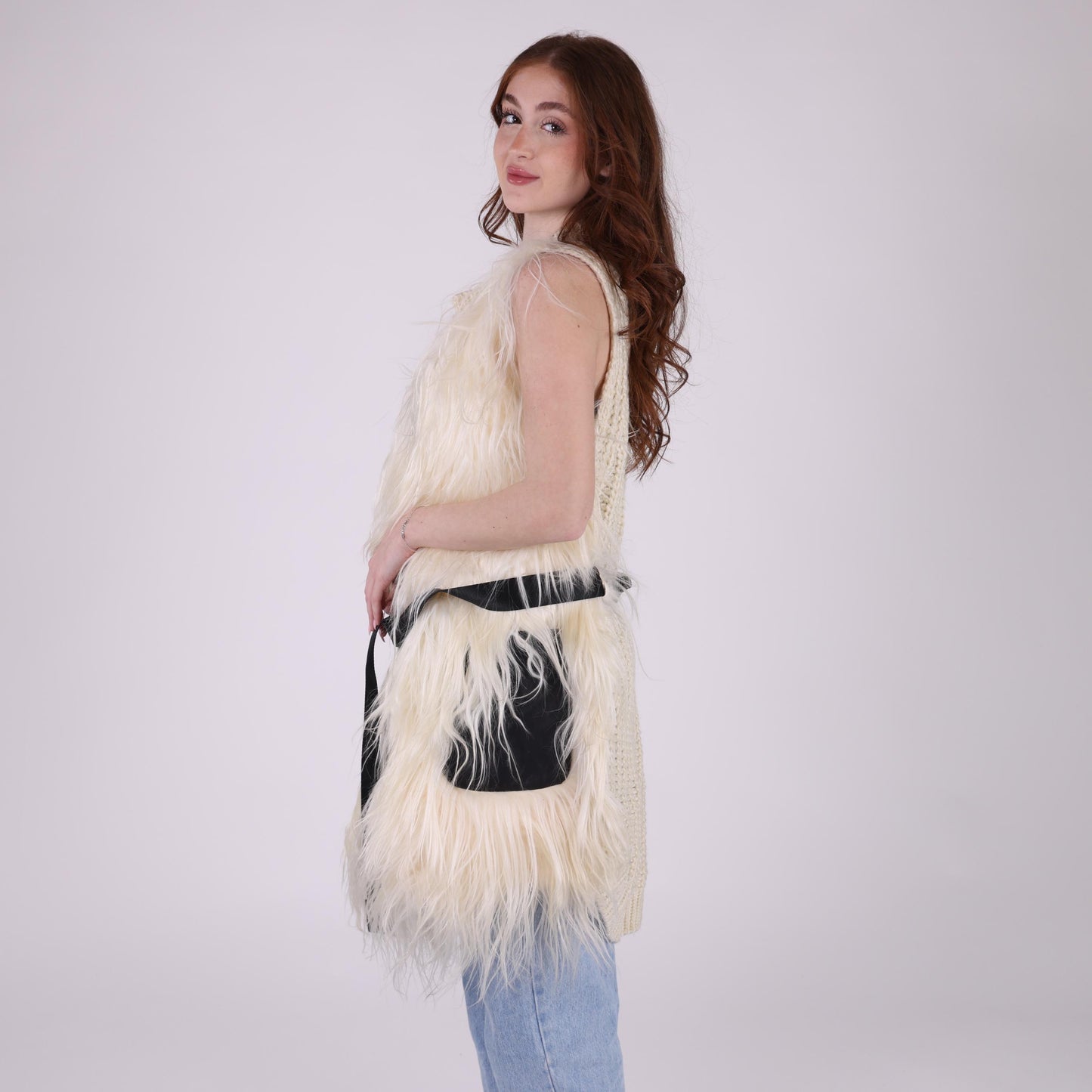 Faux Fur Sleeveless Vest