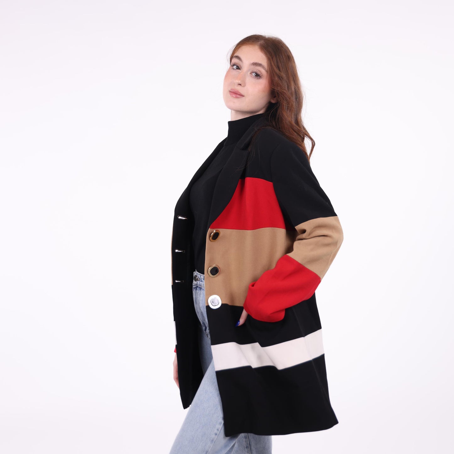 Color-Block Blazer