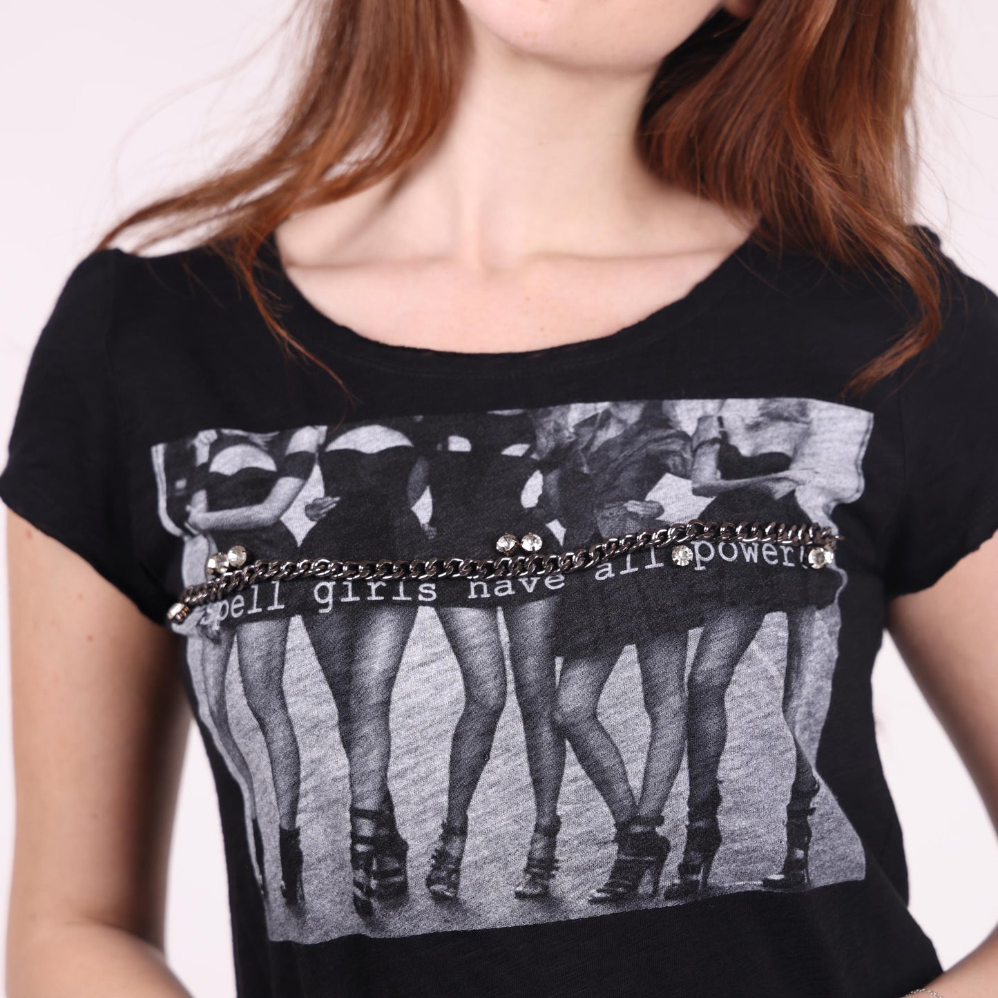 Black Graphic Print T-Shirt