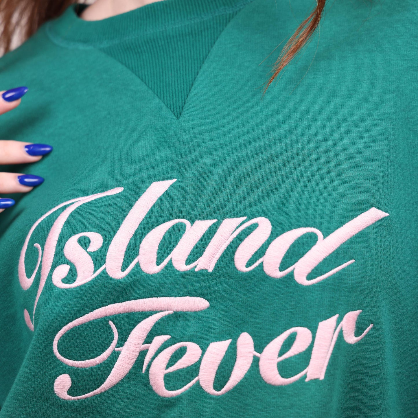 Green "Island Fever" Oversized Sweatshirt