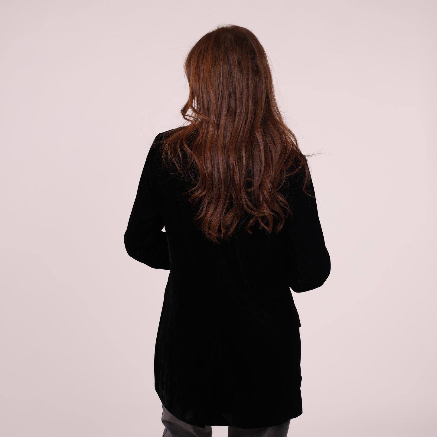 Black Velvet Blazer with Tailored Fit
