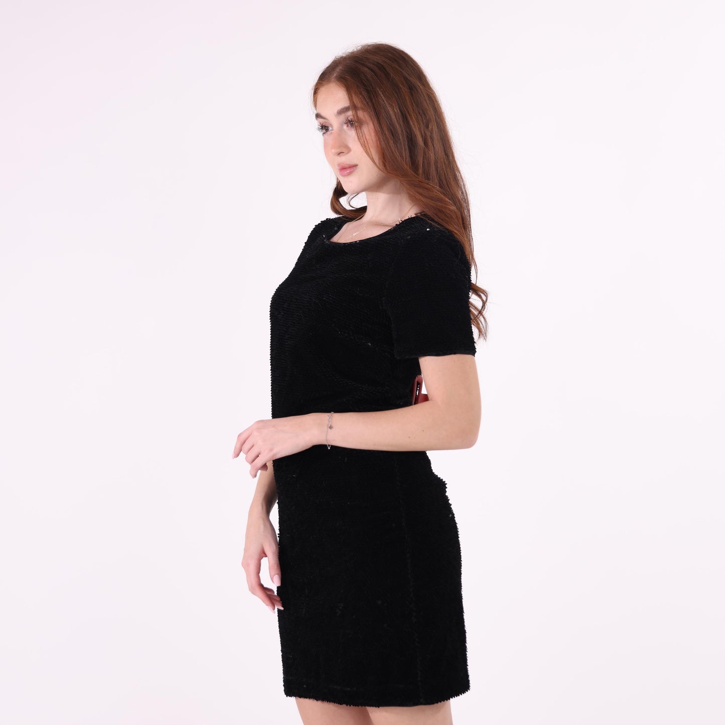 Black Velvet Mini Dress