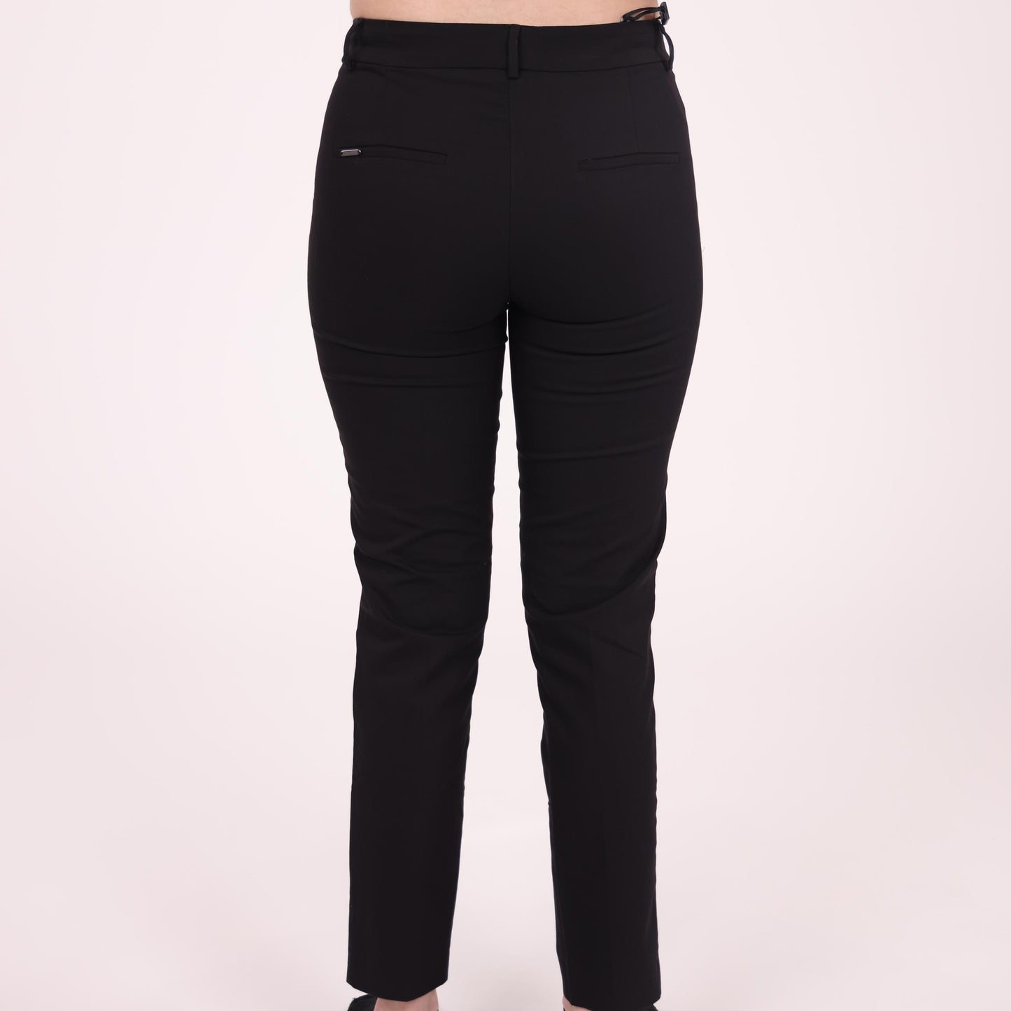 Classic Black Slim-Fit Trousers