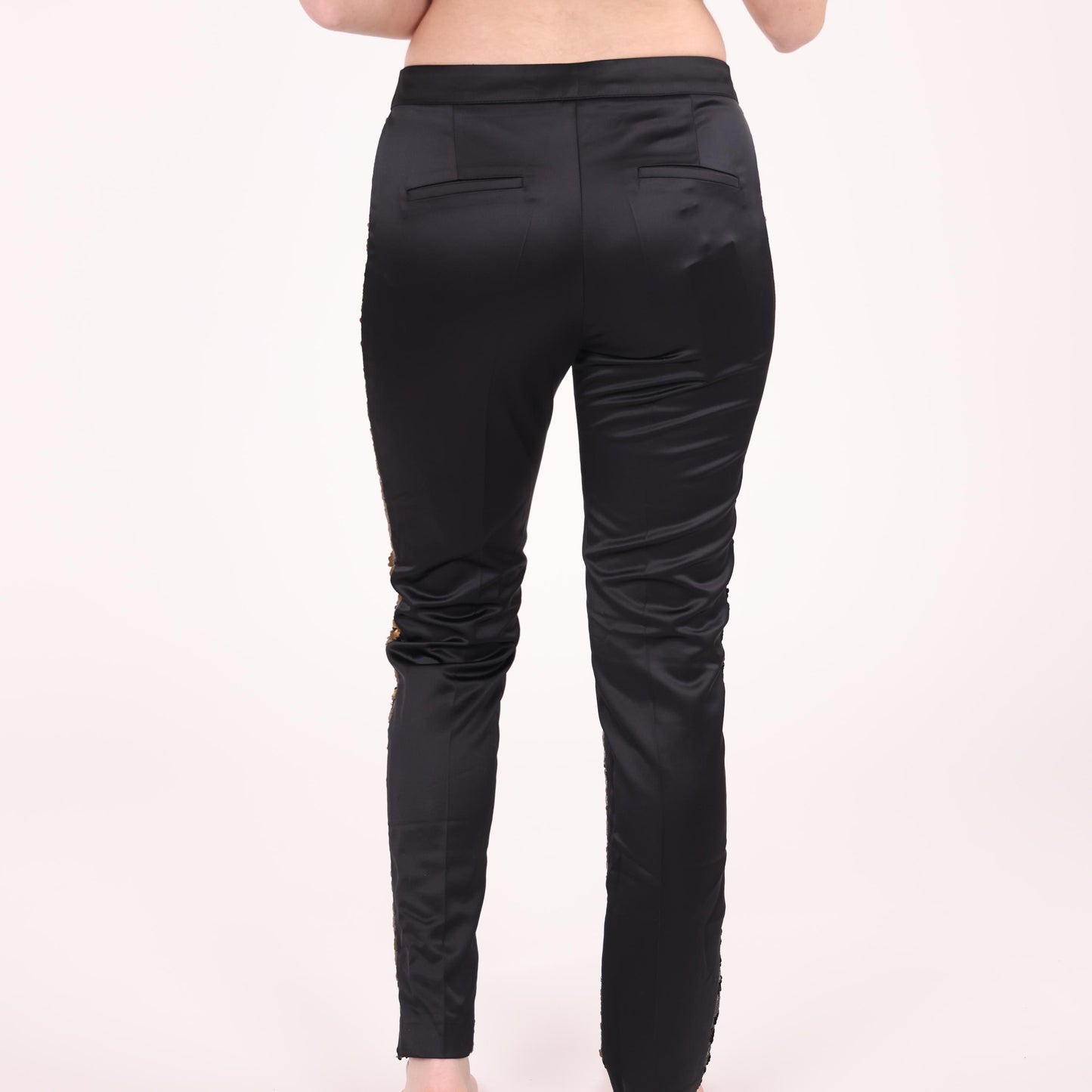 Classic Black Slim-Fit Trousers