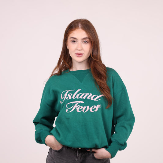 Green "Island Fever" Oversized Sweatshirt