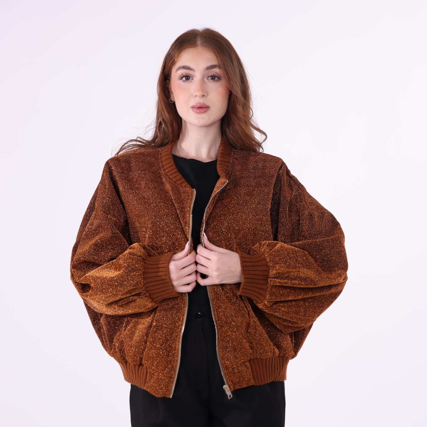 Copper-Brown Sparkling Jacket