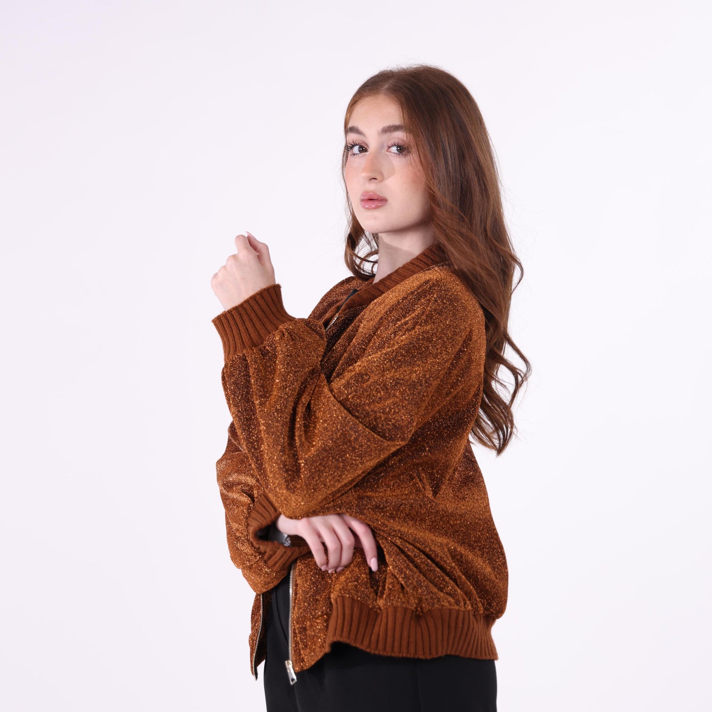 Copper-Brown Sparkling Jacket