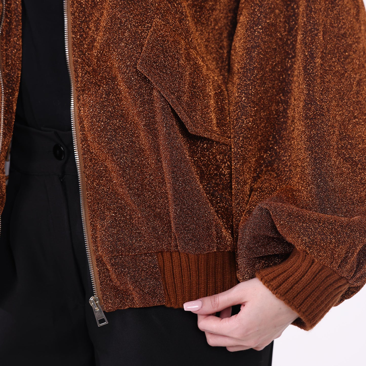 Copper-Brown Sparkling Jacket