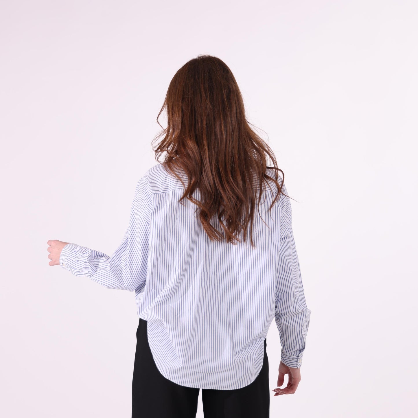 Classic White and Blue Blouse